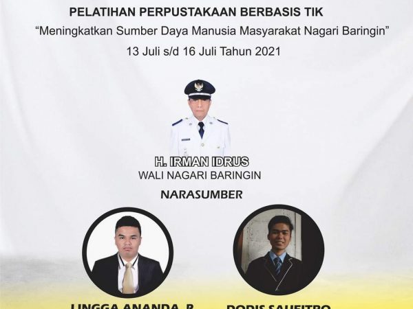 PELATIHAN PUSTAKA BERBASIS TIK