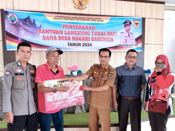 PENYALURAN BLT DD TAHAP PERTAMA NAGARI BARINGIN TAHUN 2024