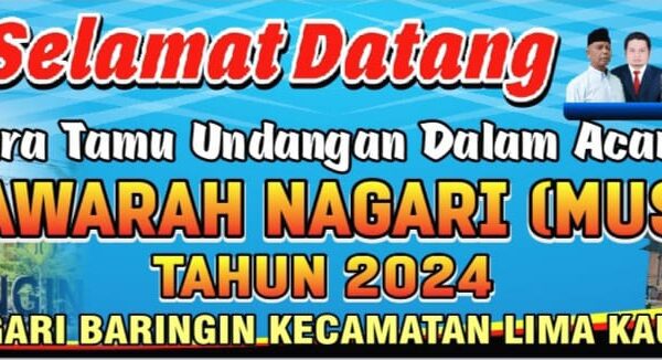 MUSYAWARAH NAGARI BARINGIN TAHUN 2024