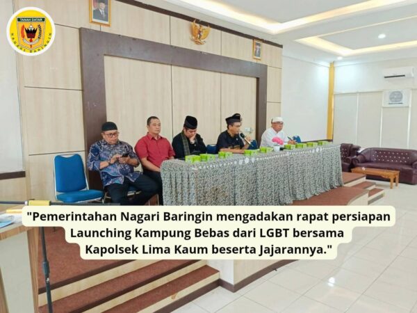 Persiapan Launching Kampung Bebas dari LGBT
