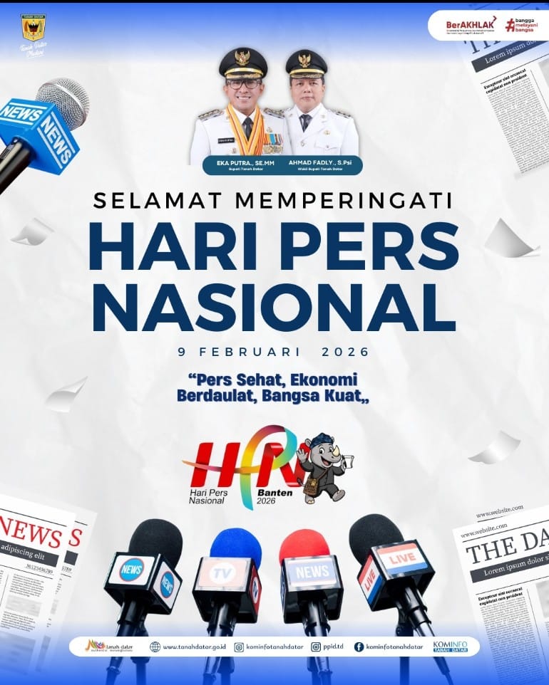 SELAMAT MEMPERINGATI HARI PERS NASIONAL TAHUN 2026
